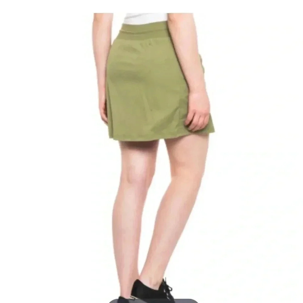 Telluride Stretch-Woven Ripstop  Skort Oil Green Size Small